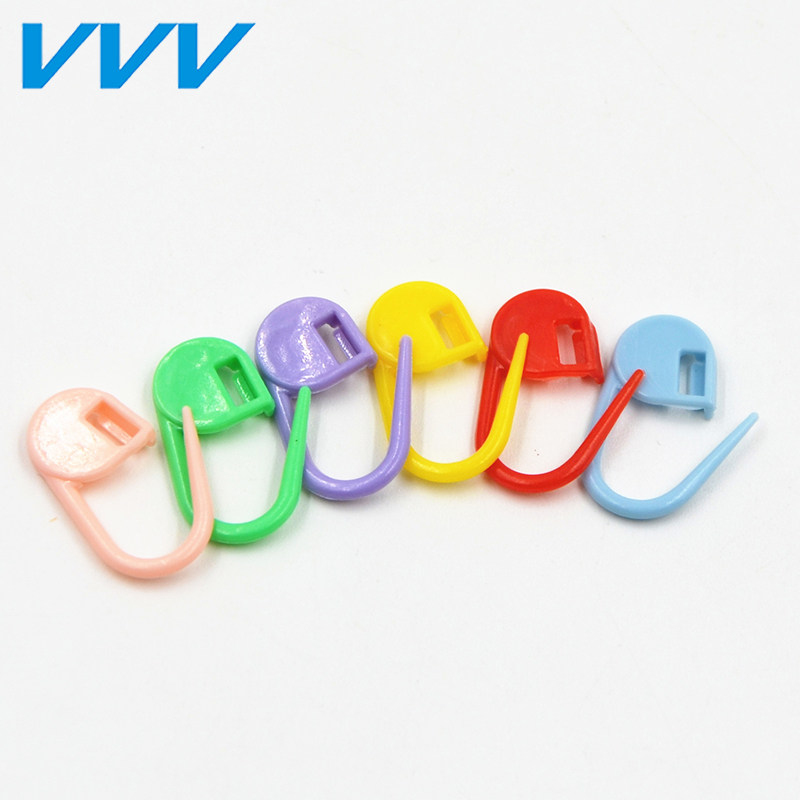 vvv 记号别针 编织工具 彩色塑料记号扣 防解别扣 织毛衣工具