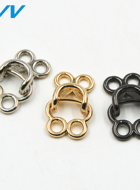 金属貂皮大衣扣皮草暗扣挂扣风纪扣风衣大衣隐形挂钩领勾纽扣裤钩