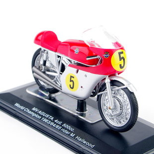 伊达雷利1:22奥古斯塔MVAgusta 500cc仿真合金摩托车模型玩具摆件