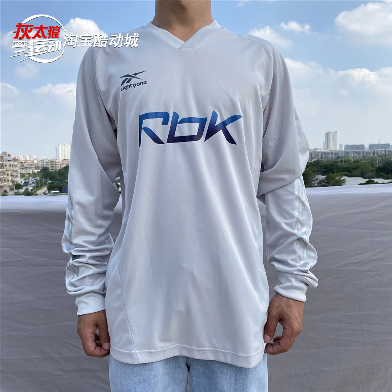 Reebok/锐步Eighty One LS TEE 银色男士运动休闲卫衣长袖 GK6883