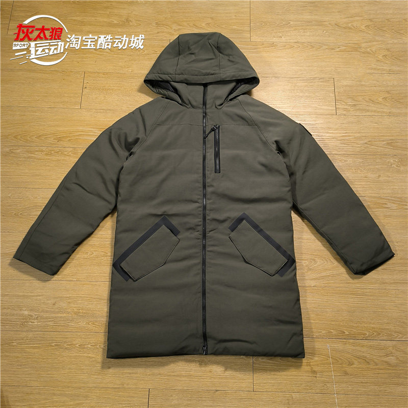 Reebok/锐步男OW U DWN PRKA运动中长款保暖防风羽绒服外套FT0680