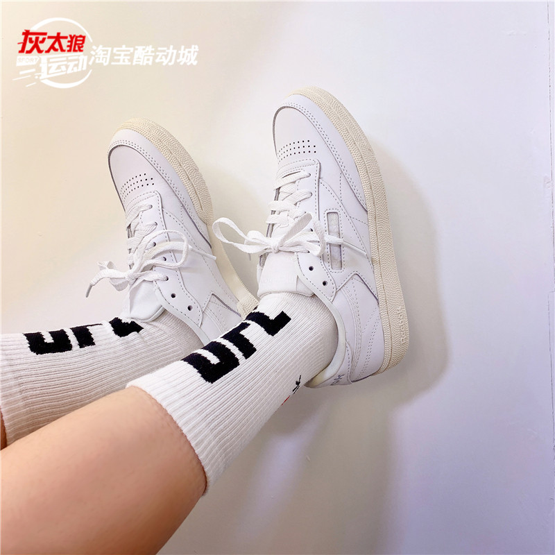 Reebok Club C 85 DV7243 Womens White Leather Low Top Lifestyle Sneaker -  Ruze Shoes