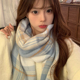 2025新款 氛围感jk格子围巾女冬季 韩系百搭保暖围脖学生礼物披肩潮