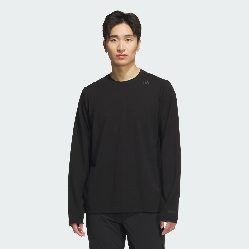 Adidas阿迪达斯武宗系列男子高端压胶LOGO长袖T恤KB5106 KB5105