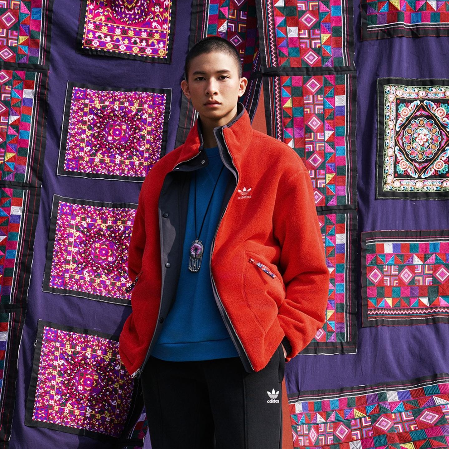 阿迪达斯三叶草联名男装夹克