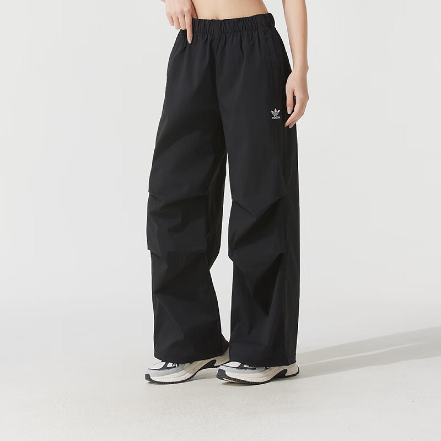 阿迪达斯三叶草女裤2025夏新款运动裤休闲裤健身裤直筒长裤JD0785