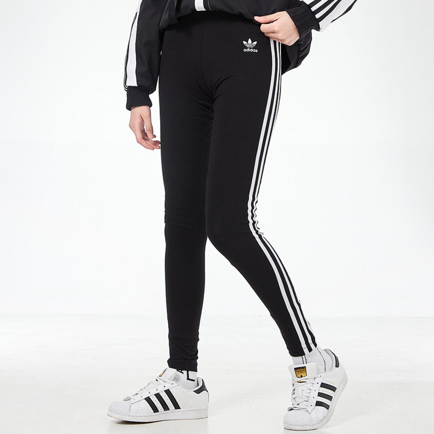 阿迪达斯三叶草裤子女裤