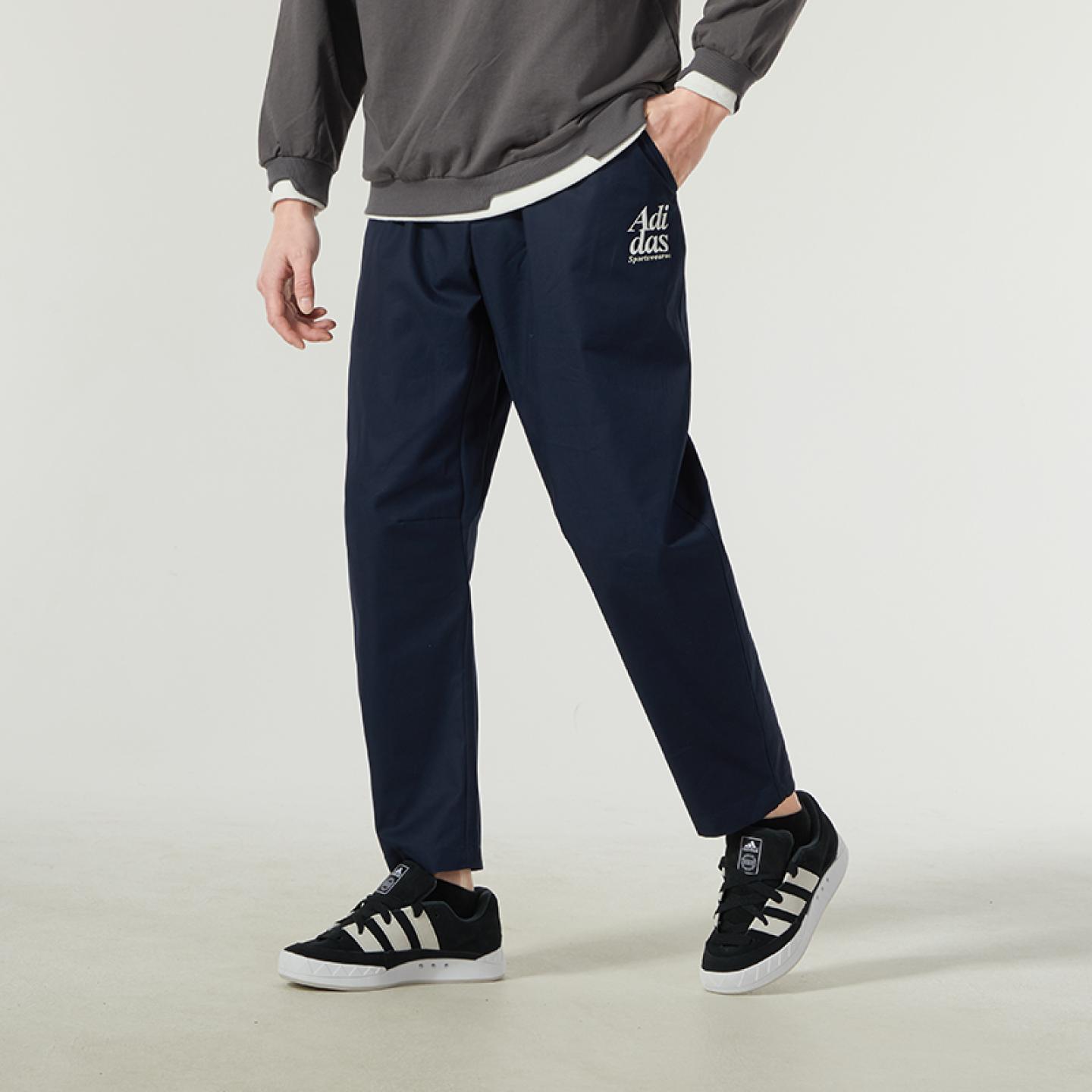 Adidas运动裤宽松透气