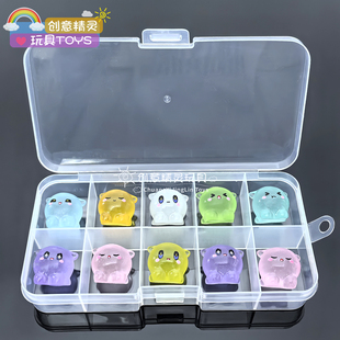 盒装水捏捏同款神奇艾比玩偶玩具小朋友生日夜光礼物公仔手办