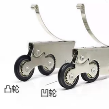 铝合金滑轮厨房卫生间推拉门轮衣柜门双子轮铝合金玻璃门上下轮子