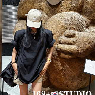 净版纯色垫肩短袖t恤女欧货大版2026新款上衣高级感洋气时尚显瘦