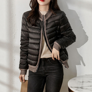 保暖神器！高端95白鹅绒棒球服羽绒服 冬季女款小众鹅绒服面包服