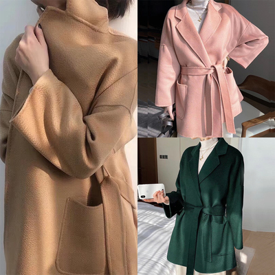 云朵泡芙感！纯羊毛水波纹大衣