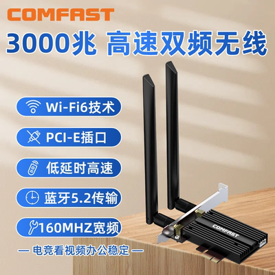 满血性能WiFi6双频3000兆网卡