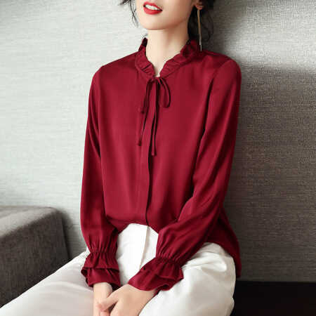 YLN572优雅蚕丝衬衣23姆米