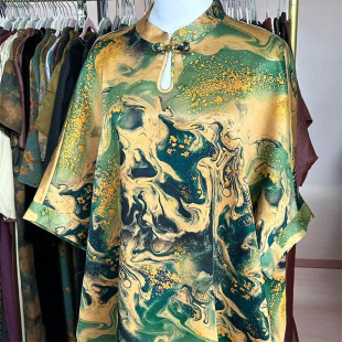 高货衣长120 2000 60姆米皮子袍子 真丝孤品 香云纱