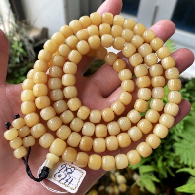 骨韵天阁天然骆驼骨老型蜜色桶珠