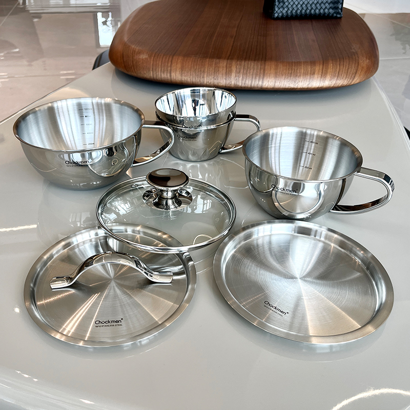 卓德铭18/10不锈钢早餐杯早餐碗