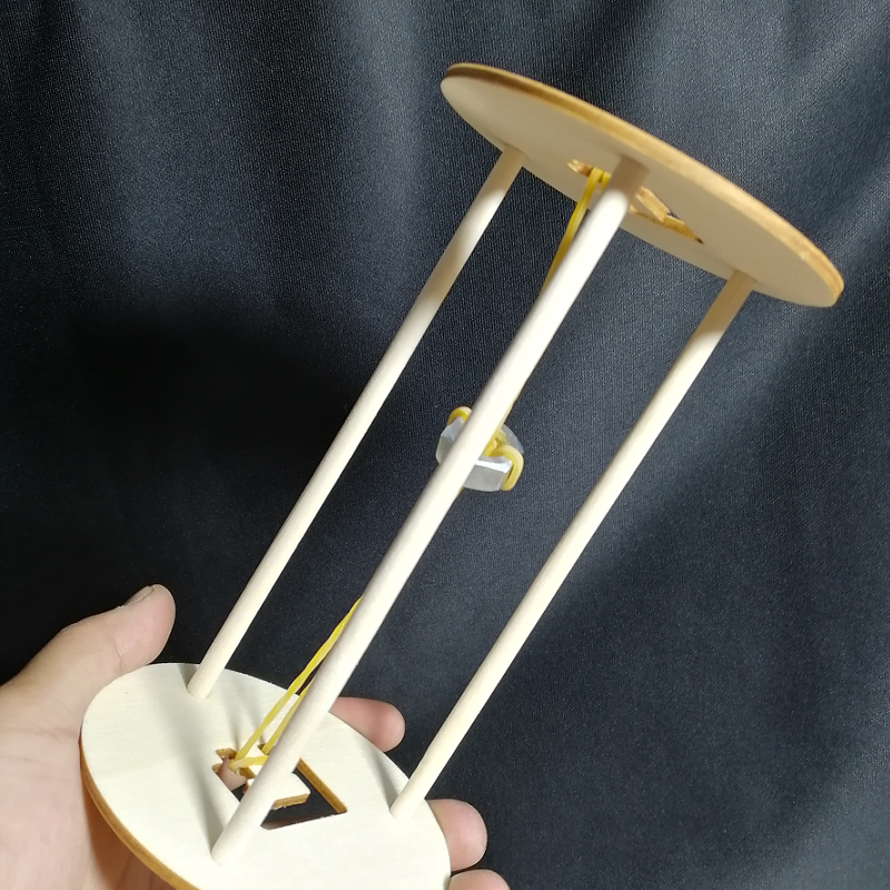 胡克定律实验学校物理教具 拓展科学社团学具 滚轮模型拼装材料包