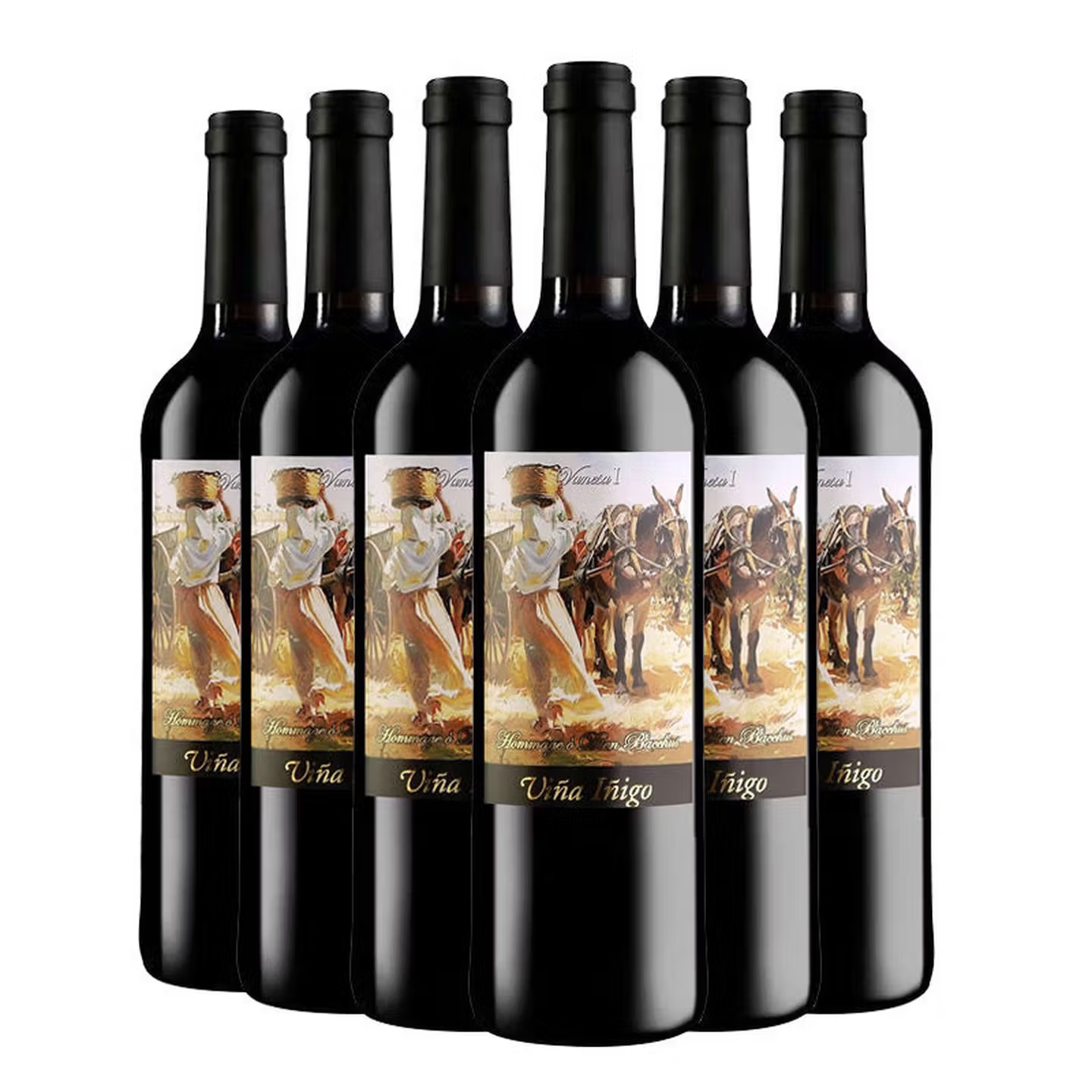 奥兰小红帽红酒 干红葡萄酒 西班牙原瓶进口 陈酿橡木桶750ml*6支