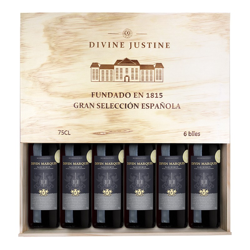 萨德侯爵Marquis de sade 法国原瓶原装进口红酒 14度750ml*6支
