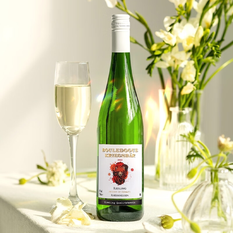 CANIS布多格德国原瓶进口 战熊雷司令半甜白葡萄酒 750ml单支装