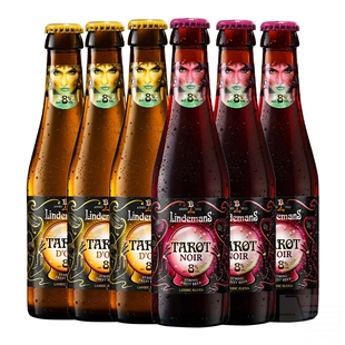 Lindemans林德曼 塔洛金黑啤酒礼盒精酿果啤比利时进口250ml*6瓶