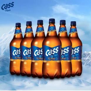 韩国原装 6大桶整箱装 进口beer 清爽黄啤4.5度1.6L 凯狮CASS啤酒