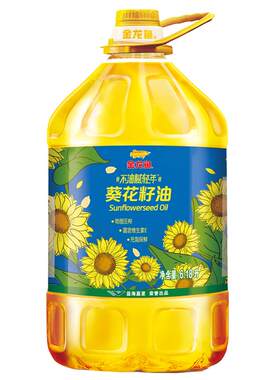 金龙鱼 食用油 物理压榨葵花籽油6.18L