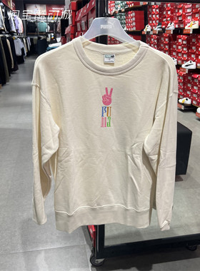 PUMA彪马 MICHAEL联名卡通印花无帽纯棉针织卫衣休闲套头衫533037