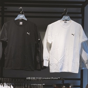 T恤 彪马 纯棉黑白透气圆领休闲短袖 情侣刺绣小LOGO 584369 PUMA