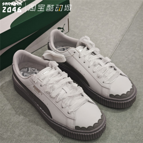松糕鞋花瓣小贝壳头厚底增高鞋