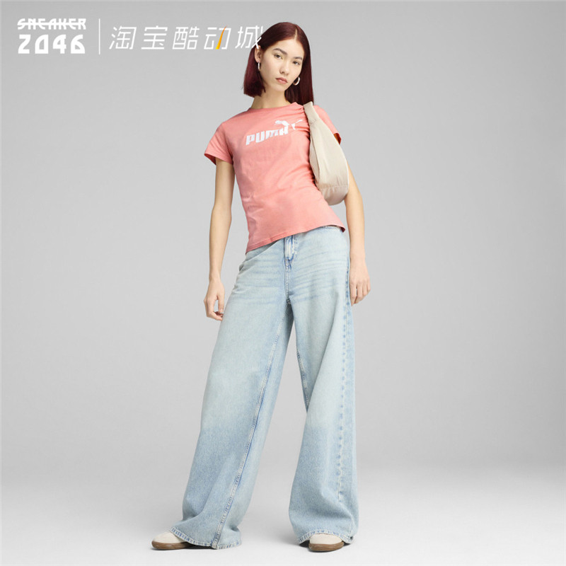 PUMA彪马 女子经典款ESS No.1大LOGO纯棉运动休闲T恤短袖688938,运动服/休闲服装,运动T恤,淘宝优惠券,粉丝福利购,淘宝优惠卷