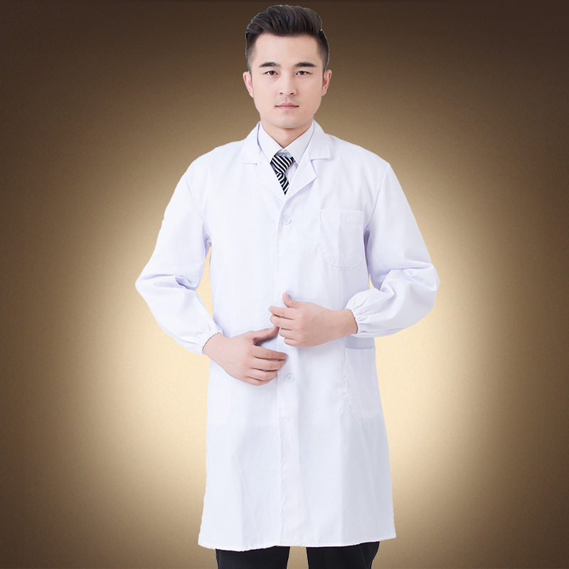 长袖白大褂实验服男薄款工作服白色工装女防护制服短袖食品卫生服