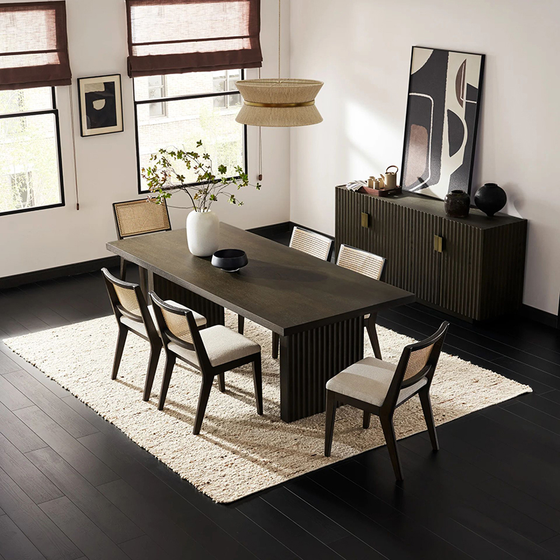 曦羽现代多人长方形餐桌
