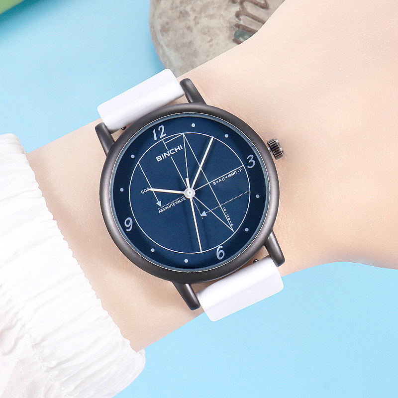 学霸考试初高中学生手表男生女生静音防水学习简约石英表个性时尚