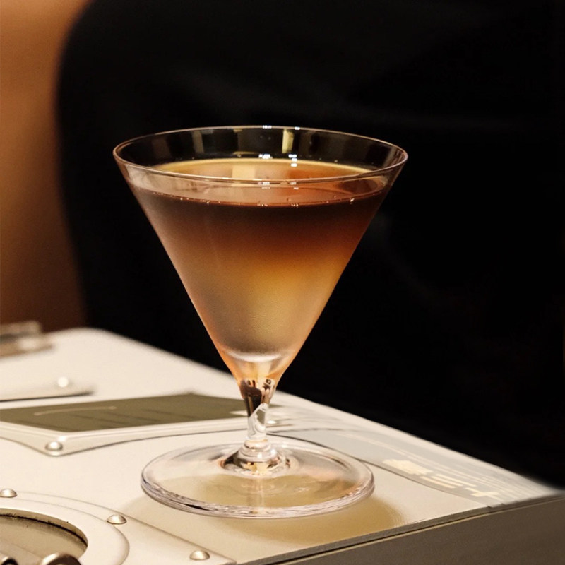 日式木村喇叭高脚杯调酒师专用鸡尾酒杯 干马天尼杯创意三角杯子
