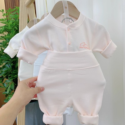 舒绒高腰护肚婴幼儿分体套装