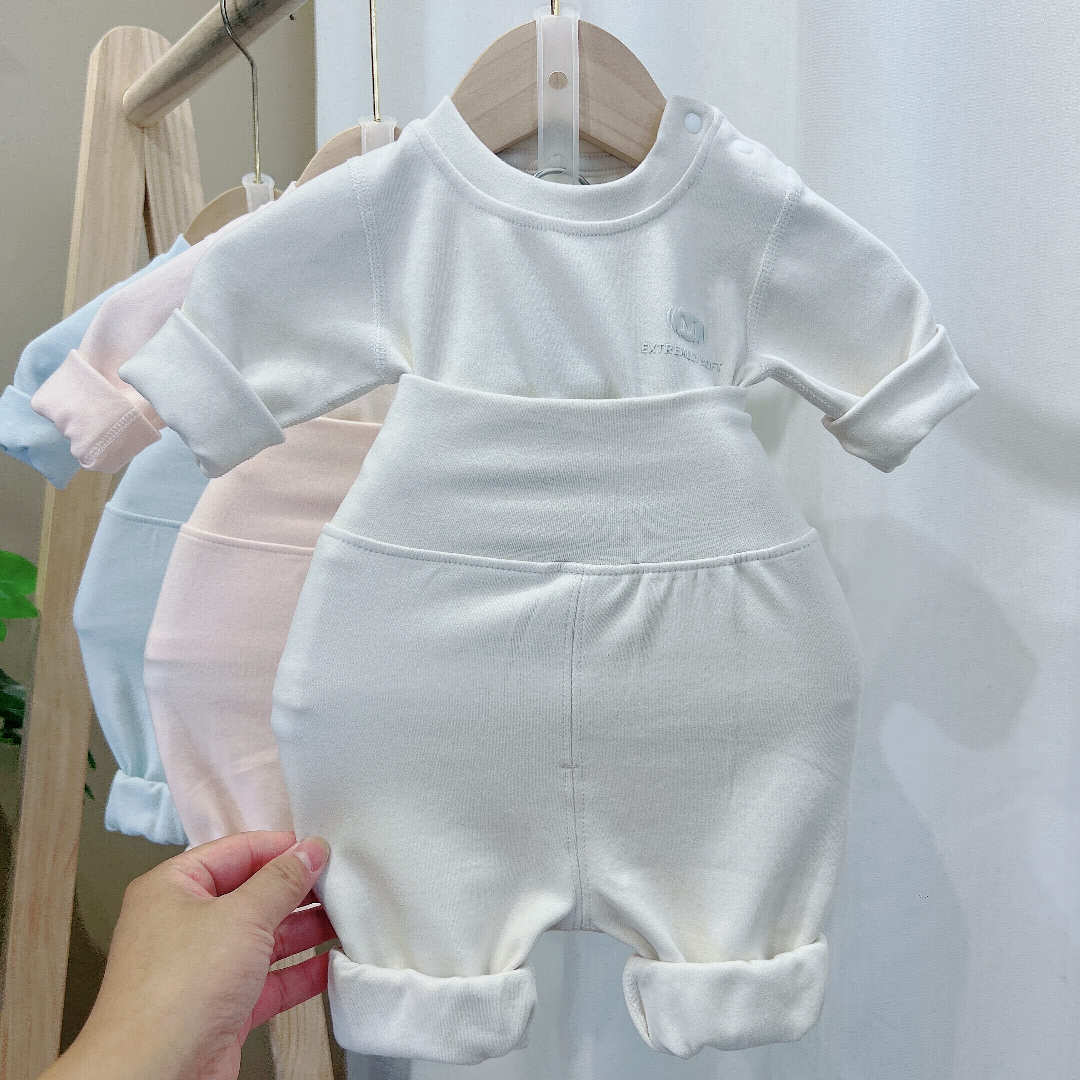 婴幼儿84002无骨秋衣秋裤分体套装秋冬高腰护肚婴儿衣服秋冬款