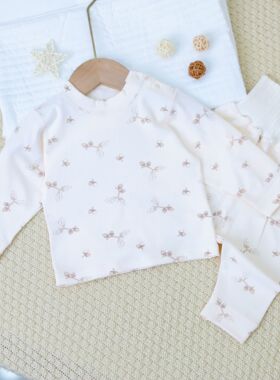 a类婴童打底衣宝宝防寒百搭22155外出套头婴儿秋衣秋裤分体套装