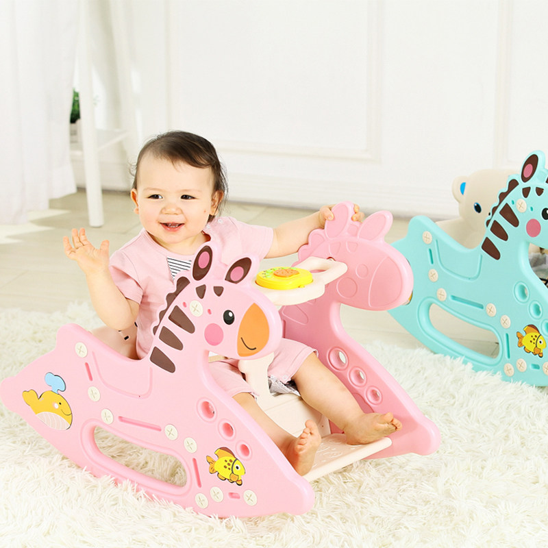 baby Rocking Horse One year old A birthday present Plastic Trojan horse indoor Rocking chair Baby Toys musicin the Toy/Childs/Puzzle/Building block/Model , Outdoor sports/Leisure/Traditional toys , Rocking Horse  category - from Buy2taobao.com to provide professional Taobao agent buy service