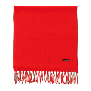 中国红开门红大红色围巾定制logo公司年会议活动围脖定做刺绣印字