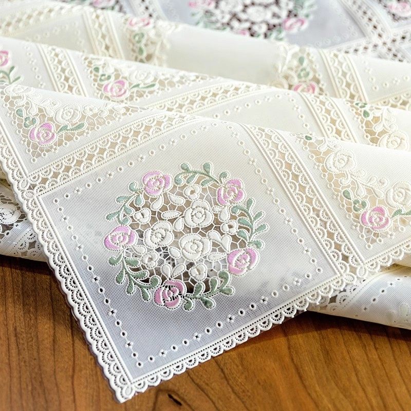 北欧桌布防水防烫防油免洗蕾丝PVC餐桌布茶几桌垫书桌ins学生布艺,居家布艺,桌布,淘宝优惠券,粉丝福利购,淘宝优惠卷