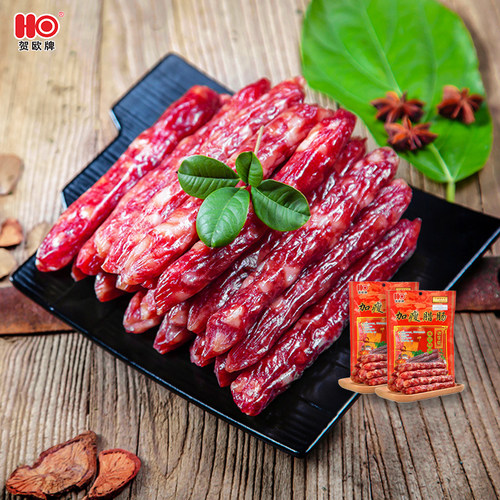 贺欧加瘦腊肠350g2广式腊肉广西