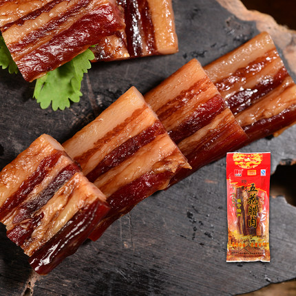 南宁市贺欧牌五花腊肉400g 广西特产 店铺热卖款 单包真空袋装