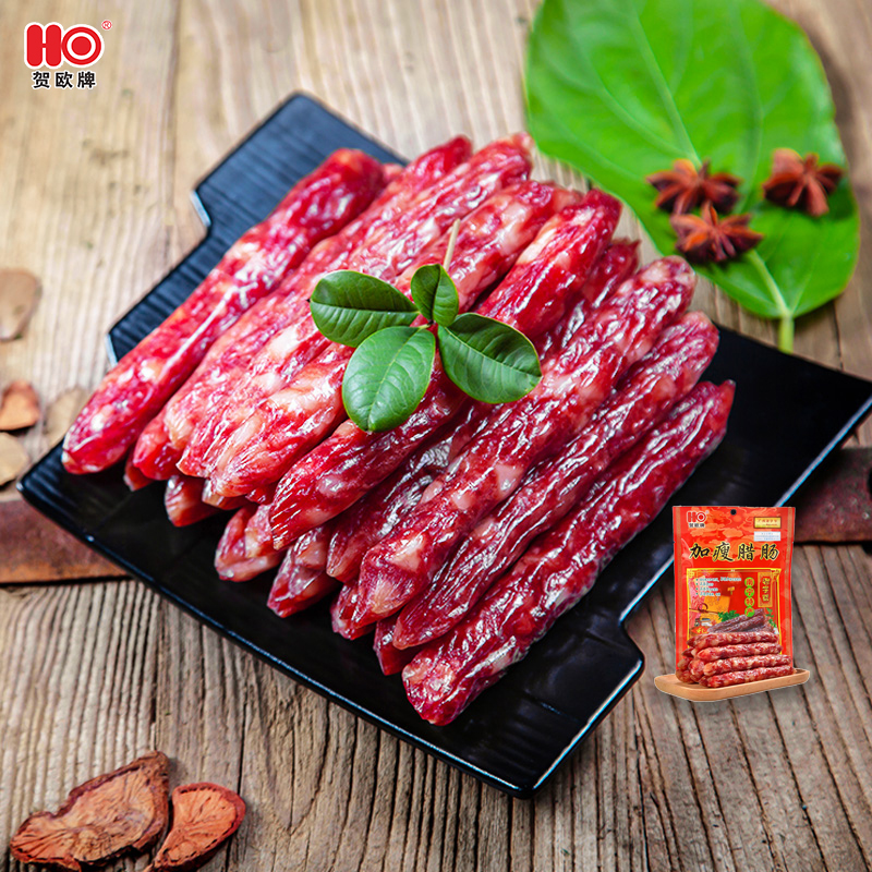 贺欧加瘦腊肠350g单包广西年货