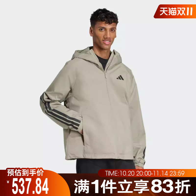 adidas阿迪达斯男子ESS 3S RAIN H J夹克外套JM1058