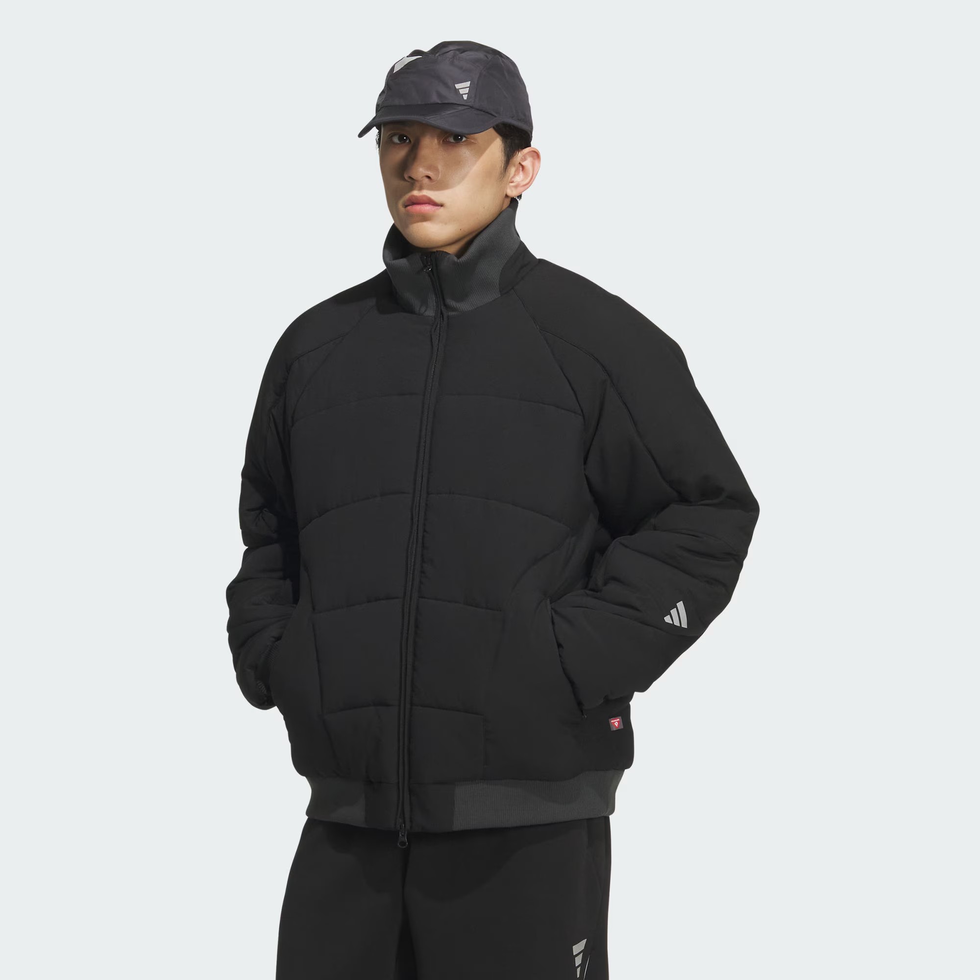 adidas阿迪达斯男子FOS运动休闲立领棉服外套KC2570