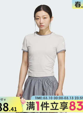 adidas阿迪达斯女子FOS SLIM TEE SS运动休闲短袖修身T恤KF0695