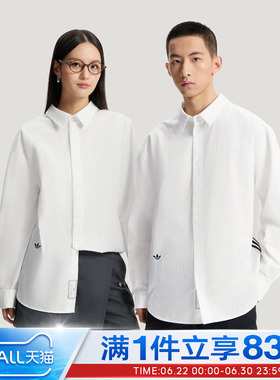 adidas阿迪达斯三叶草男女衬衫DLXC U 运动休闲长袖KS5309